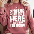 Cool Introvert Just Pretends I'm Not Heres Comfort Colors Sweatshirt Crimson Cool Introvert Just Pretends I'm Not Heres Comfort Colors Sweatshirt Crimson
