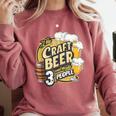 Craft Beer Lover Introverted & Hoppy Comfort Colors Sweatshirt Crimson