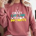 Crazy Cat Lady Doctorate Graduation T-Shirt Phd EdD Comfort Colors Sweatshirt Crimson