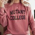 Crazy Sarcastic MUTANT COLLEGE Introvert Anti Social Comfort Colors Sweatshirt Crimson Crazy Sarcastic MUTANT COLLEGE Introvert Anti Social Comfort Colors Sweatshirt Crimson