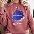 Criminology Graduation Graduated Degree University Student Comfort Colors Sweatshirt Crimson
