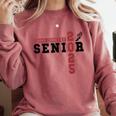 Cross Country Senior Night Senior 2025 Graduation Party 46 Comfort Colors Sweatshirt Crimson