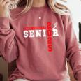 Cross Country Senior Night Senior 2025 Graduation Party 6 Comfort Colors Sweatshirt Crimson