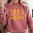 Cross Country Senior Night Senior 2025 Graduation Party 9 Comfort Colors Sweatshirt Crimson