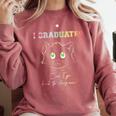 Cute Can I Go Back To Sleep Graduation Comfort Colors Sweatshirt Crimson