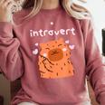 Cute Introvert Graphic Tee Comfort Colors Sweatshirt Crimson Cute Introvert Graphic Tee Comfort Colors Sweatshirt Crimson