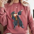 Dabbing Graduation Class Of 2020 Men Boys Kids Graduates Comfort Colors Sweatshirt Crimson
