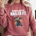 Dabbing Graduation Class Of 2025 Boy Kindergarten Nailed It Comfort Colors Sweatshirt Crimson
