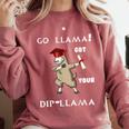 The Dabbing Llama Graduation Class Of 2018 T-Shirt Comfort Colors Sweatshirt Crimson