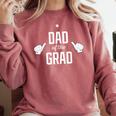 Dad Of The Grad School College University Graduation Comfort Colors Sweatshirt Crimson