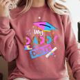 My Daddy Did It Tee Graduation Graduated Dad Proud Children Comfort Colors Sweatshirt Crimson