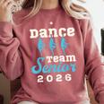 Dance Team Senior 2026 Senior Night Graduation Grad Comfort Colors Sweatshirt Crimson