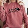 My Daughter Mastered It Tee Shirt Masters Graduation Comfort Colors Sweatshirt Crimson