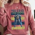 DC Comics Graduation Batman The Grad Power Stance Comfort Colors Sweatshirt Crimson