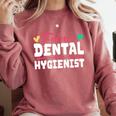 Dental Hygienist Graduation Future Dental Hygienist Comfort Colors Sweatshirt Crimson