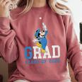 Disney Mickey Mouse 2025 Graduation Class Of '25 Rad Grad Premium Tri-Blend Comfort Colors Sweatshirt Crimson