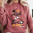Disney Mickey Mouse A Big High Five For Today Graduation Comfort Colors Sweatshirt Crimson