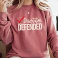 Dissertation Defended PhD Graduate PhD Graduation Comfort Colors Sweatshirt Crimson