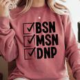DNP Doctor MSN BSN DNP Nurse DNP Degree Graduation Comfort Colors Sweatshirt Crimson
