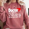 Doctor For Medical Med Student Graduation Comfort Colors Sweatshirt Crimson