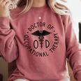 Doctor Of Occupational Therapy Therapist OTD Graduation Comfort Colors Sweatshirt Crimson