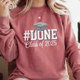 Done Class Of 2025 Graduation For Her Him Grad Seniors 2025 Comfort Colors Sweatshirt Crimson