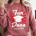 Im Done Graduating Class Of 2019 School Graduation T Shirt Comfort Colors Sweatshirt Crimson