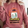 Don't Test Me Introvert's Comfort Colors Sweatshirt Crimson Don't Test Me Introvert's Comfort Colors Sweatshirt Crimson
