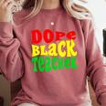 Dope Teacher African American Graduation History Month Comfort Colors Sweatshirt Crimson