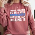 Never Dreamed I'd Be a Sexy Pathologist Pathology Graduation Comfort Colors Sweatshirt Crimson