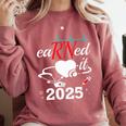 Earned It Nurse Graduation 2025 Nursing Grad Student RN LPN Comfort Colors Sweatshirt Crimson