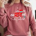 Earned It RN Nurse Graduation RN & LPN Nursing Comfort Colors Sweatshirt Crimson