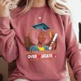 EdD Black Girls Doctor Of Education Graduation Black Women Comfort Colors Sweatshirt Crimson