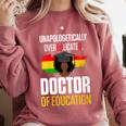 EdD Doctor Of Education Educated Doctorate Graduation Comfort Colors Sweatshirt Crimson