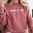 EdD Doctor Of Education Finish Doctorate Graduation Comfort Colors Sweatshirt Crimson