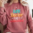 EdD Doctor Of Education Inspiring Doctorate Graduation Comfort Colors Sweatshirt Crimson