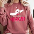 Educated Mexican Graduation Shirt For Women Comfort Colors Sweatshirt Crimson