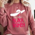 Educated Women Graduation Shirt Comfort Colors Sweatshirt Crimson