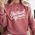 Electrical Engineer Graduation 2025 Engineering Graduate Comfort Colors Sweatshirt Crimson