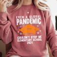 Elementary School 2021 Degree Graduation Graduate Comfort Colors Sweatshirt Crimson