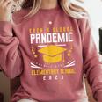 Elementary School 2023 Degree Graduation Graduate Comfort Colors Sweatshirt Crimson