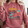Elementary School End Of Year Graduation Middle Comfort Colors Sweatshirt Crimson