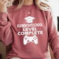 Elementary School Level Complete Gamer Graduation Day 2024 Comfort Colors Sweatshirt Crimson