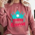 EMT Trauma Queen Paramedic Student T-Shirt Graduation Comfort Colors Sweatshirt Crimson