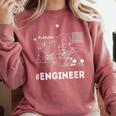 ENGINEER MATH COLLEGE GIFT IDEA GRADUATION T-SHIRT GRAPHIC Comfort Colors Sweatshirt Crimson
