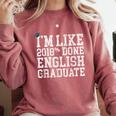 English Major Graduation Shirt I'm Like 2018 Done Comfort Colors Sweatshirt Crimson
