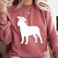English Mastiff Graduation Dog Graduate Comfort Colors Sweatshirt Crimson