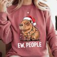Ew People Capybara Christmas Lights Introvert Humor Comfort Colors Sweatshirt Crimson Ew People Capybara Christmas Lights Introvert Humor Comfort Colors Sweatshirt Crimson