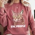 Ew People Cat Tabby Cat Antisocial Grumpy Introvert Comfort Colors Sweatshirt Crimson Ew People Cat Tabby Cat Antisocial Grumpy Introvert Comfort Colors Sweatshirt Crimson