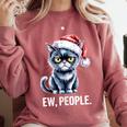 Ew People Christmas Cat Santa Hat Dad Introvert Comfort Colors Sweatshirt Crimson Ew People Christmas Cat Santa Hat Dad Introvert Comfort Colors Sweatshirt Crimson